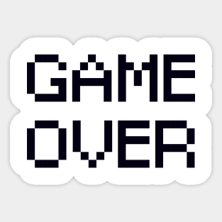 Game Over Sticker